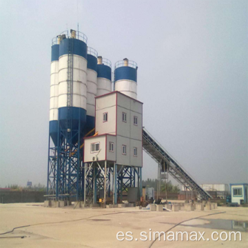 Exportación a Mali HZS90 Planta de lotes de concreto estacionarios